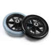 6/7/8 tum tung rullstol Front Castor Wheels Smooth Flexible Solid Tire Wheel Wheelchair Ersättningsdelar