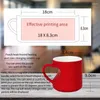 Mugs Mug DIY Po Water Discoloration Heart-shaped Handle Ceramic Cup With Customi Pictures Image Printing Outside
