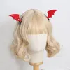 Party Supplies Gothic Bat Devil Wings Hair Barrettes Long Short Ornament Non Slip