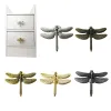1pcs Dragonfly Forme Zinc Alliage Meuble Handle Armoires de porte Boutons Datoir de meubles Pull Mardware Pulls For Children Room
