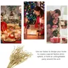 Dekorativa blommor 10 PCS Julbladprydnad Prop Xmas Fake Artificial Tree Gold Garland Accessory Outdoor Prydment