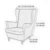 Krzesło obejmują aksamitne okładka skrzydła rozciągnięcia spandex elastyczna sofa bez poślizgu fotela z poduszką siedzącą