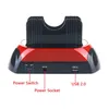 HDD Enclosures Hard Drive Disk Docking Station Base 25quot 35quot IDE SATA USB20 Dock Dual Extern Box Enclosure Case6615311 Drop Del Otsiy