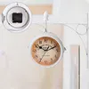 Wall Clocks Double Sided Clock Digital Decor Double-sided Iron Chandelier Light Ornament Decorative Vintage Watch