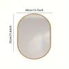 1pc 24x16inch Oval Wall Mounted Mirror, Modern Decor for Bedroom Bathroom Entryway Living Room Gallery Wall, Home Decorations