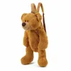 40Cm Children Cute Plush toy Lovely Cartoon Brown Bear Backpack Kawaii School bag girls boys Kindergarten Birthday Festival gift 240318