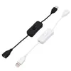 2024 ESCAM 28 cm USB-kabel met schakelaar AAN/UIT Kabelverlenging Toggle voor USB-lamp USB-ventilator Voedingslijn Duurzaam HOT SALE-adapter