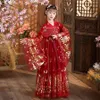 Antigo estilo chinês chinês seda dinastia Tang traje meninas crianças dança dr traje hanfu conjunto h4PB #