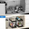 Hooks Storage Bathroom Shelf Organizer Rack Multi-purpose Bath Collection Baskets For Kitchen Countertop And Cabinet