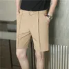 Herenshorts Rechte buis Britse heren Zomer Koreaanse mode Business Casual werkkleding Ademend Comfortabel slank Eenvoudig te dragen