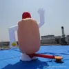 Pallone gonfiabile gigante della salsiccia del fumetto gonfiabile del hot dog di pubblicità sveglia sveglia per la promozione DHL