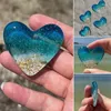 Bicchieri da vino 4X Vetro Tasca da spiaggia Gettone a forma di cuore Stella marina fusa fatta a mano Durevole