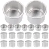 Bougeoirs 50 pièces Inserts métalliques bougeoir tasse tasses en aluminium accessoires boîtes