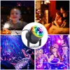 Geactiveerd roterende discobal DJ 3W 3 RGB Stage LED -licht voor kerst trouwgeluid Party Nieuwe gekleurde KTV Bar Flash Laser