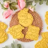 Moules de cuisson Panda en forme de moule à biscuits en plastique coupe-plastique dessin animé animal glaçage sucre saint-valentin aussi