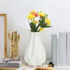 Wazony kwiatowe wazon geometryczny minimalistyczny styl ceramiczny wygląd plastikowy na stół do salonu