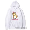 Plus Size Semplice Cute Cat Saranghae Donna Uomo Stile coreano Maglione Tasca Felpe Casual Allentato Autunno Inverno Girocollo Vestiti 63na #
