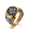 Klusterringar mode rostfritt stål frimurer ring inlagd strass mason symbol g templar masonry9296329 droppleverans smycken dhdfw