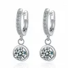 KOFSAC – boucles d'oreilles créoles créatives en forme de bulle pour femmes, en Zircon complet, élégantes, en argent 925, boucle d'oreille géométrique