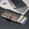 ID Porta carte di credito Portafoglio Luxury Brand Uomo Anti Rfid Blocco protetto Magic Leather Slim Mini Small Portafogli Mey Custodia h9wg #