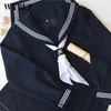 Японская школьная форма плюс размер JK Sailor Basic Carto Sweet Sailor Girl Uniform Sets Студенты Костюм Женщины Девушка Костюм y45V #