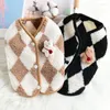 Dog Apparel Back Button Pet Cat Clothing Teddy Little Vest Cardigan Autumn And Winter Warm Lamb Sweater