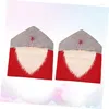 Chair Covers 2Pcs Seat For Chairs Christmas Decor Wingback Slipcovers Snowman-Chair