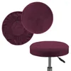 Couvre-chaise Couvre-tabouret en velours Bar rond pivotant lavable élastique universel café de haute qualité