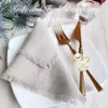 612Pcs Flower Pearl Napkin Rings Wedding Napkin Holder for Valentines Day Christmas Dinning Table Decoration HWF38 240319