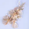 Vendre à chaud Fi Bridal Wedding Pary Handmade Tiara FR Leaf Pearl Actur Bandbands 863p #