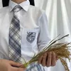 Japanse Student Schooluniformen Lg Mouw Leuke Wit Shirt Voor Meisjes Pocket Borduren School Dr Jk Matrozenpakje Tops Vrouwen p73t #