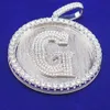 Designer de jóias venda quente hip hop 925 prata esterlina colar gelado bling moissanite carta g pingente