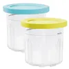 Storage Bottles 2Pcs Ice Cream Pints For NC300/NC299AMZ/NC301i Containers Cup Reusable Freezer Tubs Homemade Bowls