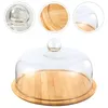 Plates Cake Display Tray Dessert Plate Container Stand Round Holder Glass Party Supply Rack