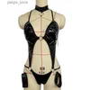 Sexe set lingerie érotique plus taille lingerie sexy body produit latex en cuir corps de sous-vêtements sexy