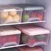 Förvaringsflaskor Transparent stora kylskåpsbox Försluten skarpare kök frukt och grönsaker med täckning