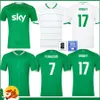 2024 Irland Home Green Soccer Jerseys Kit Doherty Duffy 23 24 National Team Tops Tee Egan Brady Keane Hendrick McClean Football Shirt Men Uniform Ferguson