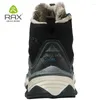 Buty fitness Rax Turing Boots Men Wodoodporne zimowe futra śnieżne wyściełaj lekkie trekking ciepłe trampki na zewnątrz góry