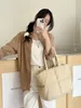 cott Padded Big Tote Bags 2023 Korean Fi Shoulder Bags for Women Simple Solid Color Handbag Lady Travel Underarm Bag A668#