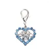 Vêtements pour chiens Collier de chat Charme Bling Heart Pendentif Pet Puppy Bijoux Accessoire