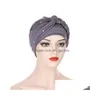 Шапка-бини/череп для женщин-мусульманок с шелковой тесьмой, предварительно завязанная кристаллическая тюрбанная шляпа, головной платок, шапка-бини от рака, химиотерапия, головной убор, повязка на голову Er Dhgarden Dhsgc