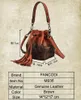 Evening Bags Fashion Cowhide Genuine Leather Bucket Bag For Women Large Capacity Tassel Handbag Lady Casual One Shoulder Messenger M936