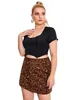 Plus Size Manica corta Estate Sexy Elegante Camicetta Donna Corsetto Crop Lattuga Trim Breve Club T-shirt Donna Abbigliamento Big Size 5XL F5vN #