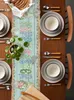 Table Runner Easter Eggs Grain Linen Runners Dresser Scarf Decor Farmhouse Dining Wedding Decorations yq240330