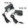 AC 100V-240V DC 12.6V 1A 2A CHARGER 12 V VOLT POWER ADAPTER 5.5*2.5mm 12.6V 2A用リチウムバッテリーパックEU USプラグ