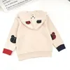 Giacche Felpa con cappuccio per bambini Cartone animato Orso Lettera Cappotto Capispalla Capispalla Vestiti per bambini Giacca per ragazzi Cappotti coreani per bambini Roupa