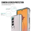 Capas de telefone celular Anti-Drop Thin Slim Clear Folding Case para Samsung Galaxy Z Fold 5 4 5G Fold5 Fold4 Fold3 3 Capa móvel antiderrapante yq240330