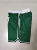 Heren''NAIJA''Authentieke shorts Basketbal Retro Mesh Geborduurd Casual Athletic Gym Team Shorts Groen