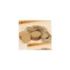 Cadeau cadeau rond festonné papier kraft étiquette de carte de bricolage étiquette de prix avec 10m de ficelle de jute marron 500pcs 60mm livraison de baisse maison jardin festif Dhl9N