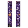 Party Decoration Halloween Scene Layout Black Atmosphere Candy Witch Gatepost Couplet Flag kan utformas